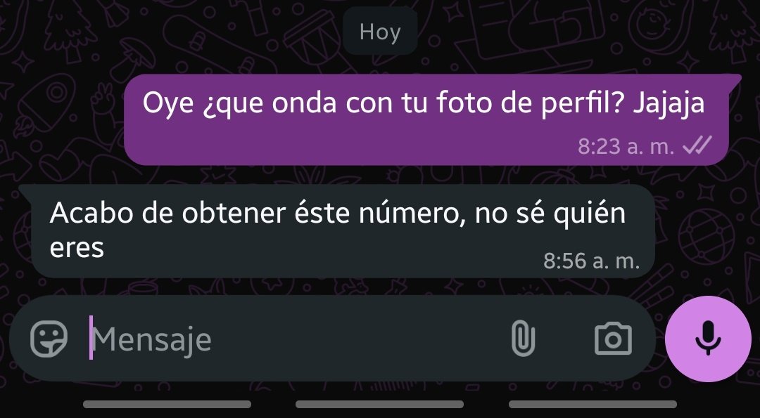 ShipperAri's tweet image. Quiero pedir disculpas públicas a la chica que me bloqueó porque hasta el día de ayer ese número era de mi hermana y no me avisó que lo cambió y cuando en la mañana vi otra foto de perfil le mandé este mensaje jajajajajajajq

Perdón 🥺🥺