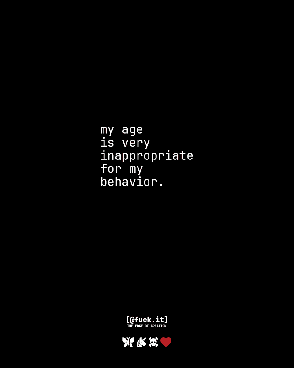 fuckitofc's tweet photo. i learned the rules.
then i decided which ones mattered.

follow @fuckitofc  for more.

EMAIL WITH ATTITUDE.
PURE. SECURE. EXCLUSIVE.

#fuckit #selectivediscipline #darkclarity #edgeofcreation #fuckitenergy https://t.co/tj5hOqSYVW