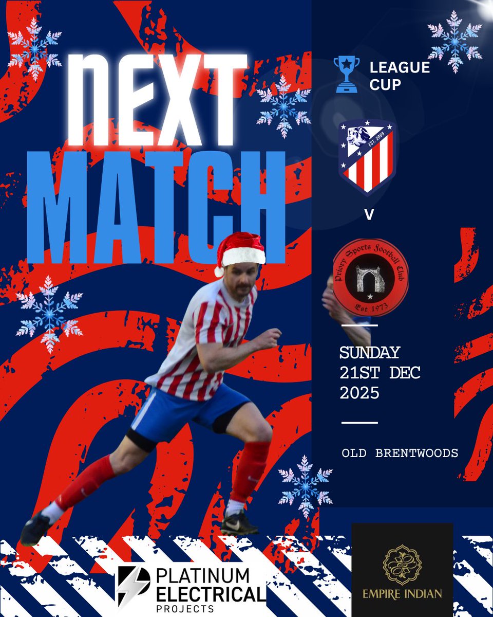 Last game of the year and it’s a BIG one! League cup game and its winner takes all fora spot in the semi final! Come along and give us some support and join us in the bar after for a Christmas drink! #trotters #cupmatch