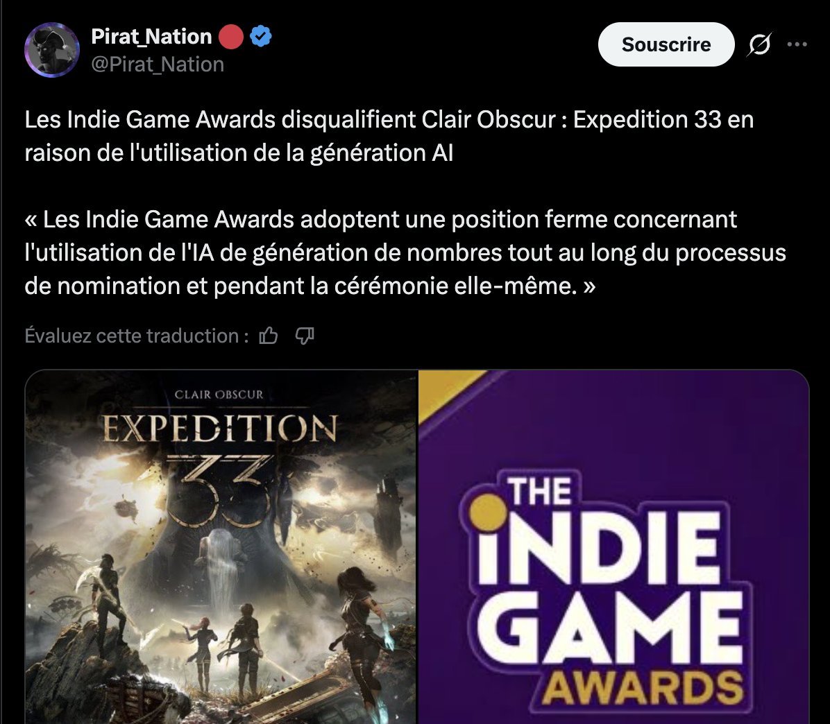AureaLibe's tweet photo. Il faut parler de la croisade des « artistes » contre l’IA générative.

Ils pensaient que leur art était unique. Ils pensaient que la barrière d’entrée allait les rendre indispensables ad vitam æternam.

Et maintenant, ils ragent de voir que n’importe qui peut faire de l’art. Ils font tout pour boycotter et faire interdire les produits qui utilisent de l’IA générative.

Ils ne comprennent même pas que les artistes 3D utilisent déjà de la GenAI et que c’est normal.

Que même leurs outils intègrent de la GenAI. Que les développeurs de jeux vidéo utilisent de la GenAI (Claude, par exemple) pour générer du code.

Que n’importe qui, à l’avenir, utilisera de l’IA générative. Comme tout le monde utilise une calculatrice pour faire des mathématiques. Comme tout le monde utilise des logiciels sur un ordinateur.

Et surtout, qu'ils se feront remplacer par des artistes qui, eux, l’utiliseront et qui exploiteront son potentiel.

Ce que je trouve vraiment ironique dans cette histoire, c’est qu’on entend toute la journée les artistes nous bassiner avec « l’inclusivité » et « l’universalité » de l’art, alors que l’art n’a justement jamais été aussi accessible que depuis l’IA générative.

Puisque tout le monde peut maintenant créer et générer de l’art.