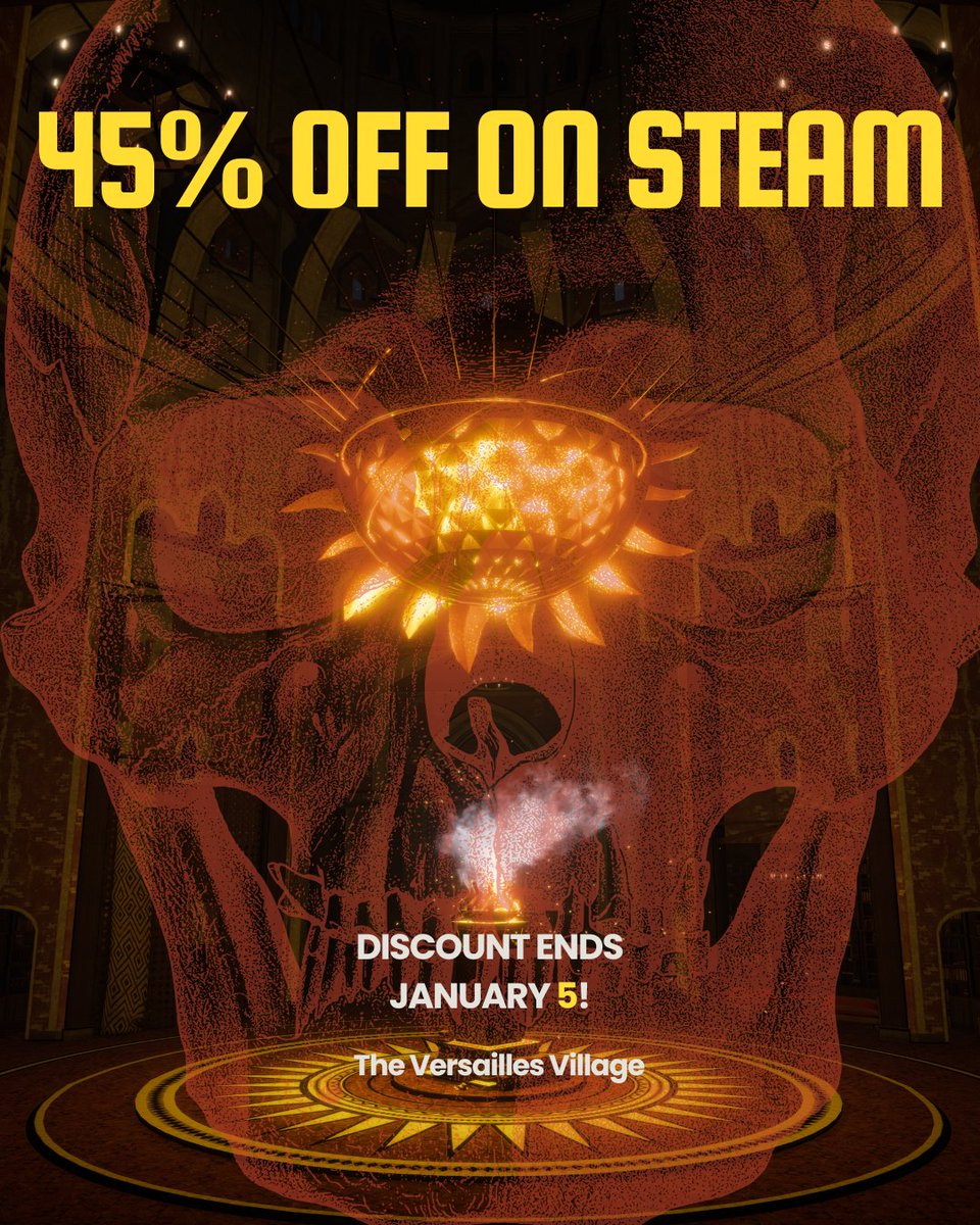 NK23Games's tweet photo. 📢Big Discount is Live! – 45% OFF 📷 
The Versailles Village is now 45% OFF on Steam! Dive into the haunting mystery of the cursed village and uncover the truth before it’s too late.  📷

Steam Page : https://t.co/6Ec1YPVAaW https://t.co/bF6gymtbMb