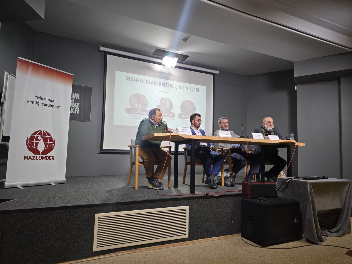 📍İstanbul 

Bugün Bilim ve Sanat Vakfı ev sahipliğinde düzenlenen, <a href="/mazlumder/">MAZLUMDER</a> 20. İnsan Hakları Okulu Sertifika Programı'ndaydık. "İnsan Hakları Krizi ve Çıkış Yolları" paneli, ufuk açıcı konuşmalarla çok verimli geçti. Emeği geçen herkese ve özellikle hocalarımıza