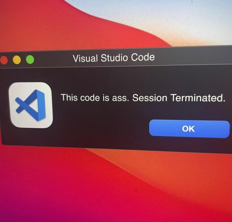 PermissionTrail's tweet image. What did I do?😭
#DevLife #humor #codingfails