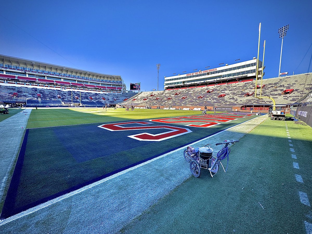 JonathanMoon's tweet image. It’s an exciting day working at Ole Miss for ESPN on TNT for their first ever home playoff game vs. Tulane!