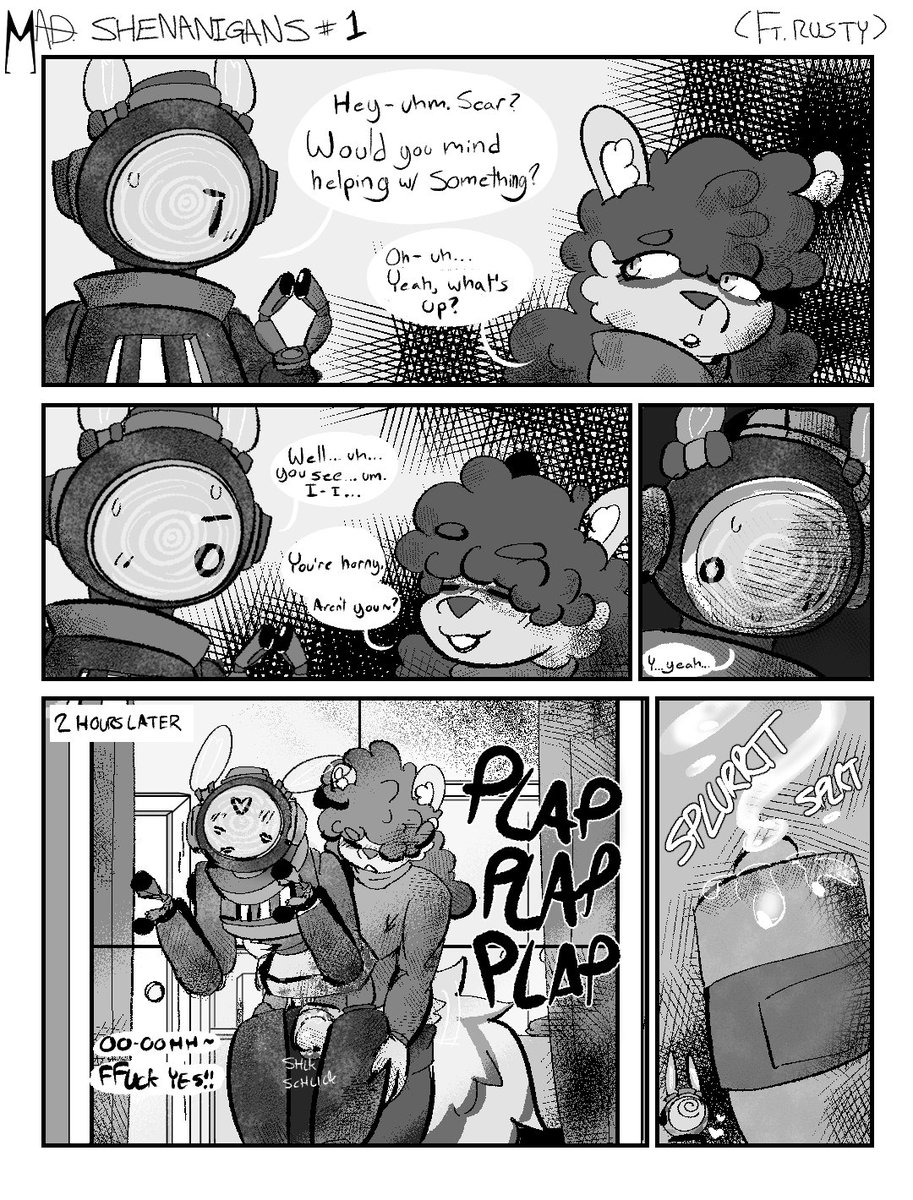 Wanted to try making a porn page!

Rusty gets plapped
(OC Belongs to <a href="/NewSuperFarioWr/">🔞 @nutsandboltz.bsky.social</a>)