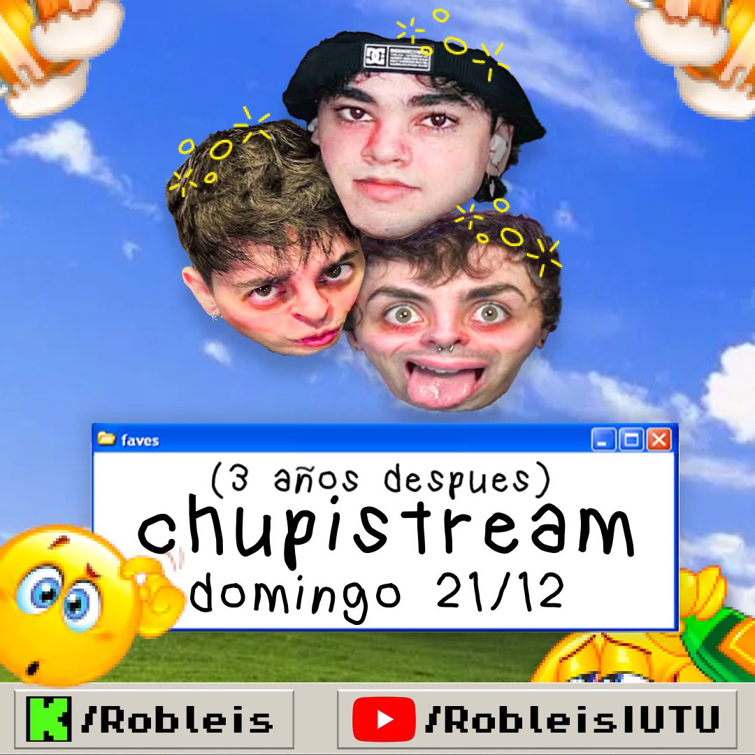 este domingo 21 directo especial por yt y kick, chupistream con carre y spreen, no faltes 😎❤️