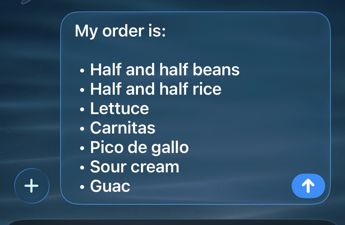 Wispr Flow literally bullet pointed my chipotle order

I am AI bullish