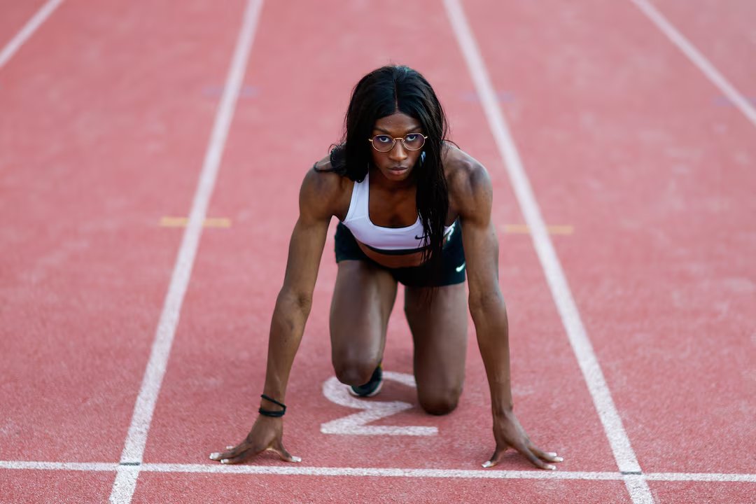 With the news that the two top players in a professional women's basketball league in France are men, I think it might be a great time to remind everyone that one of the fastest "women" in France is a man as well.

"Halba" Diouf has been raging against World Athletics rules that