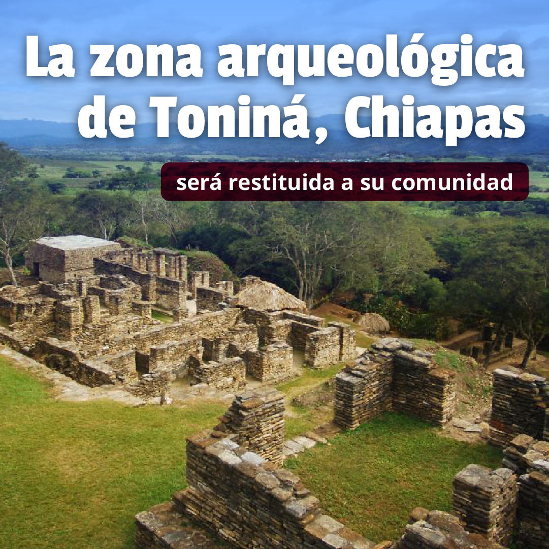 cultura_mx's tweet photo. El @GobiernoMX garantiza el libre tránsito a la zona arqueológica de Toniná, en Chiapas, a través de un decreto que recupera más de 9 hectáreas de terreno ubicadas dentro de este importante sitio patrimonial. La medida, publicada en el Diario Oficial de la Federación, permitirá reabrir el acceso público, fortalecer su investigación y conservación, y reforzar su vínculo con las comunidades originarias de la región.

Toniná es uno de los centros ceremoniales mayas más significativos de Mesoamérica que representa un legado histórico invaluable, por lo que esta acción es un acto de justicia histórica y de reconocimiento a nuestra memoria e identidad.
@INAHmx