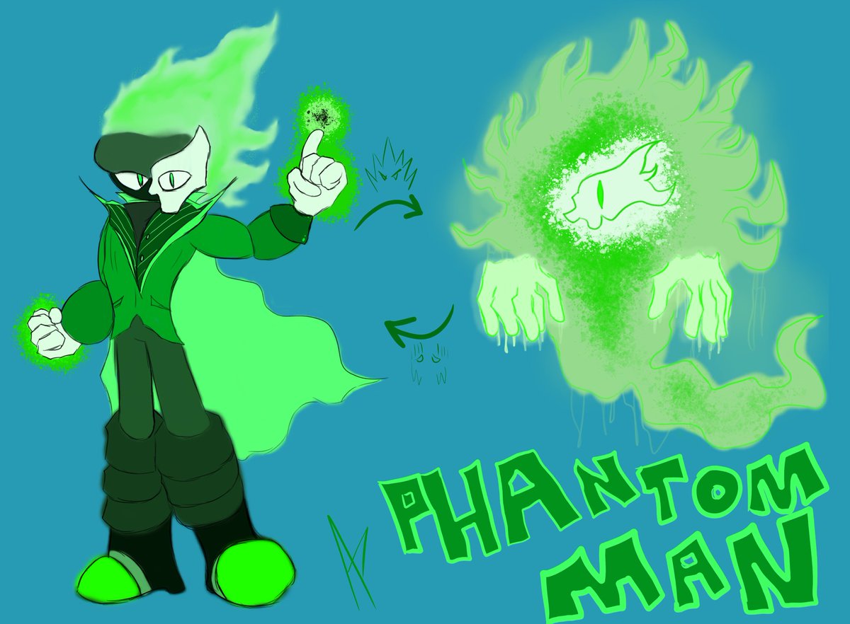 Forest48657409's tweet photo. MEET PHANTOM MAN!! 

Primary Ability : Ghost Form 
- Enables a very brief period of invulnerability + intangibility

Purpose : Performs stageplays for Dr. Wily on his off days

Pen Name : Jumpy

Good luck, everyone! 

#MegaManDO #DesignARobotMaster https://t.co/i0pzMaemQQ