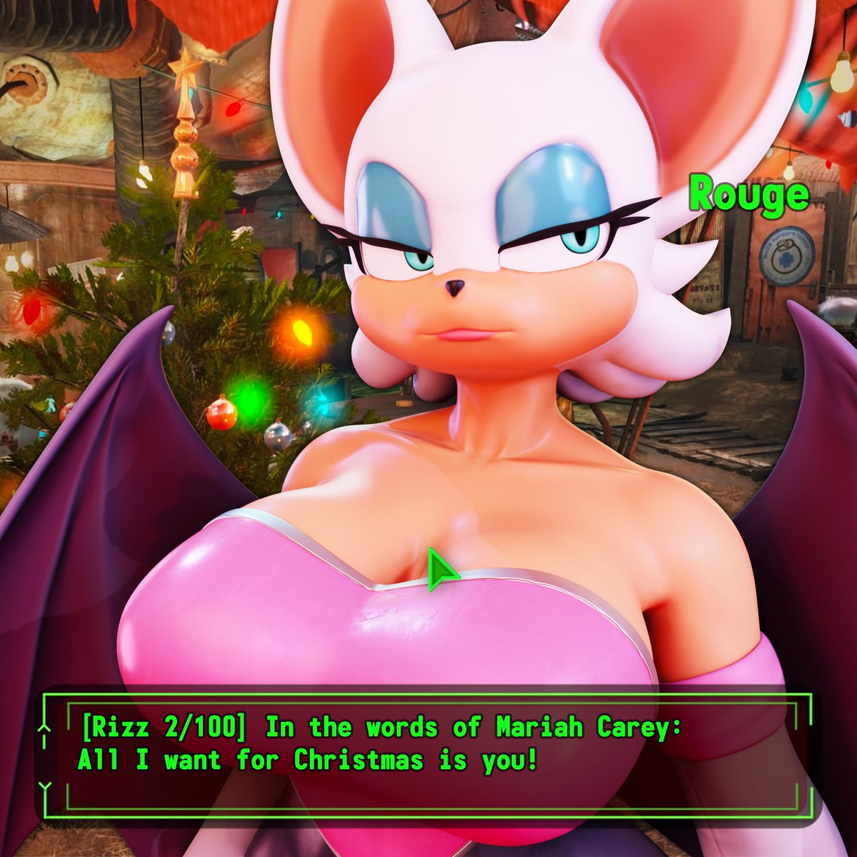 TWEAKED AN OLD ROUGE RENDER😳

Blender Model: <a href="/valorlynz/">Valz</a> 
Blender Rigging: <a href="/CaptainFlapcats/">Flapcats🔞</a>