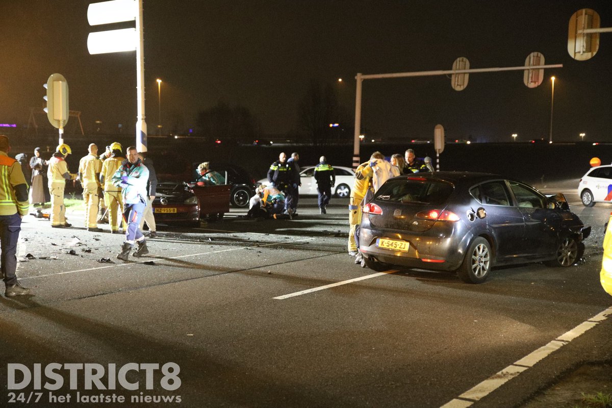 Ongeval op kruising Laan van Delfvliet in Delft