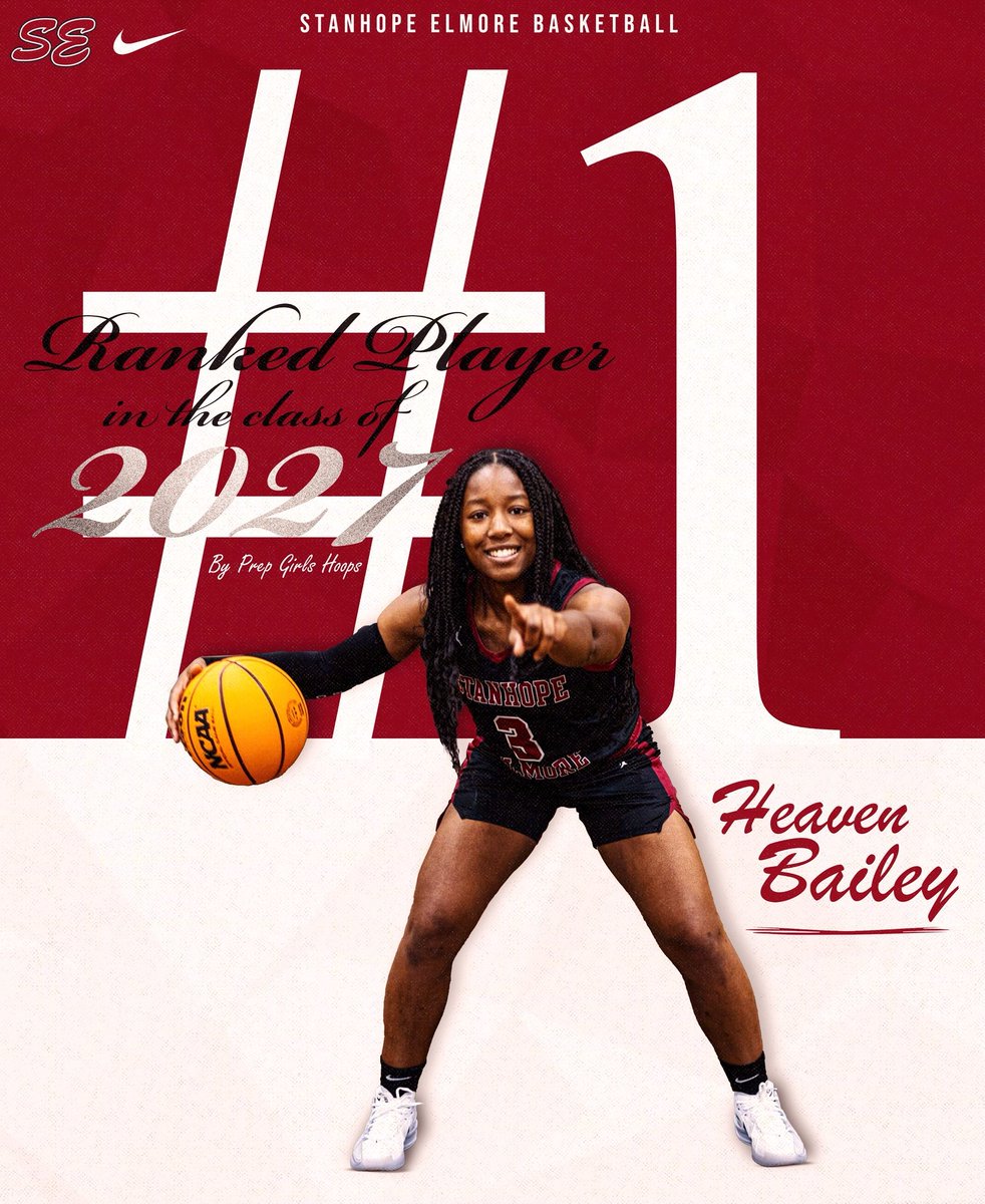 It's official....#1 player in the the class of 2027 in the state of Alabama, according to Prep Girls Hoops Alabama!! Grateful 🙏🏾 <a href="/aeblgirlz/">AEBL</a> <a href="/CoachHeard_AEBL/">Coach Heard</a> <a href="/pghalabama/">Prep Girls Hoops Alabama</a>  <a href="/SE_Girlsbball/">Stanhope Elmore Girls Basketball</a>