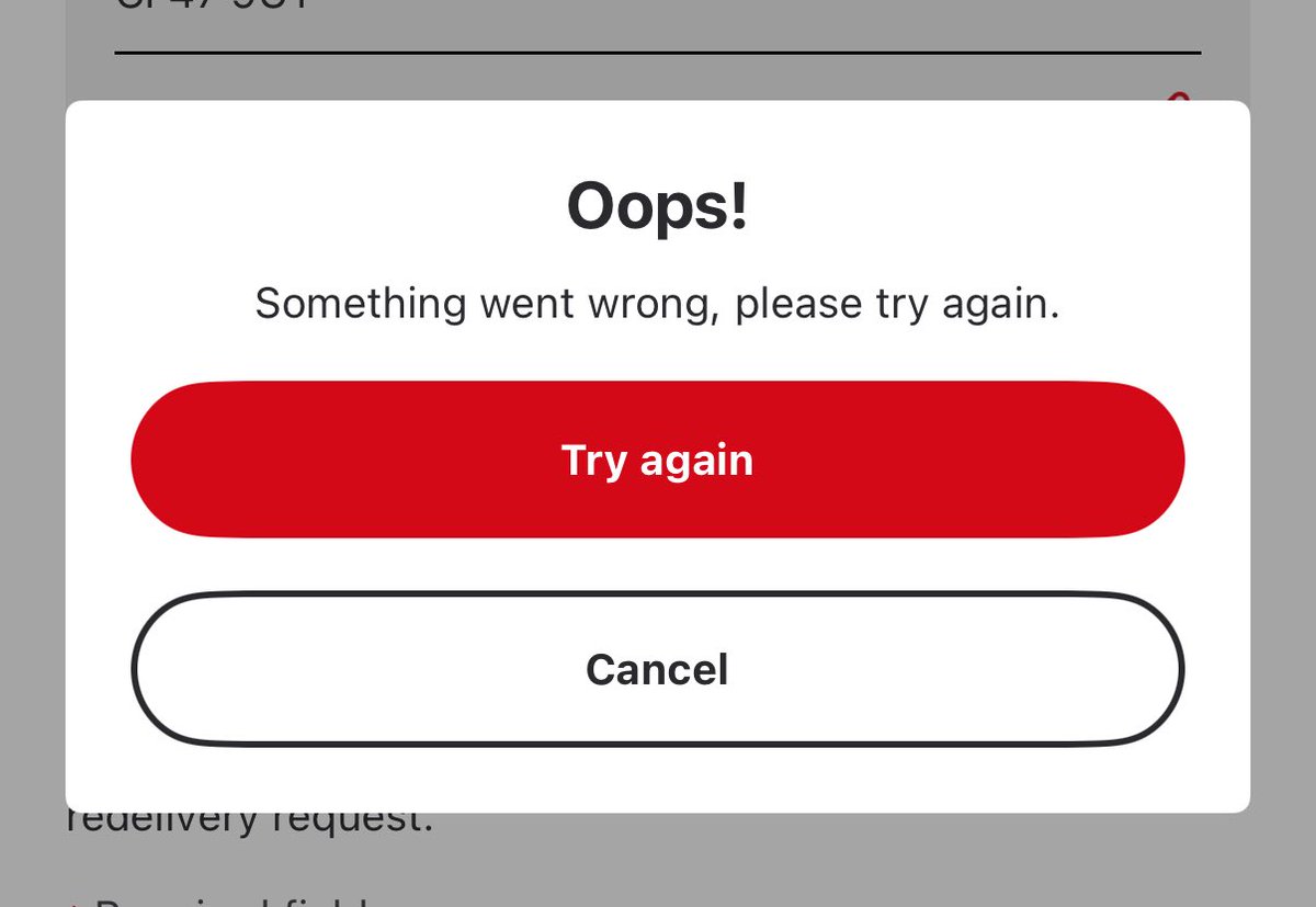 KatWay1970's tweet photo. @RoyalMail hiya can i get some help please? Ive had a package tried to be delivered just for the postman to not knock and give me the card. I’m trying to redeliver and it wont let me? https://t.co/bfCrjz4UOY
