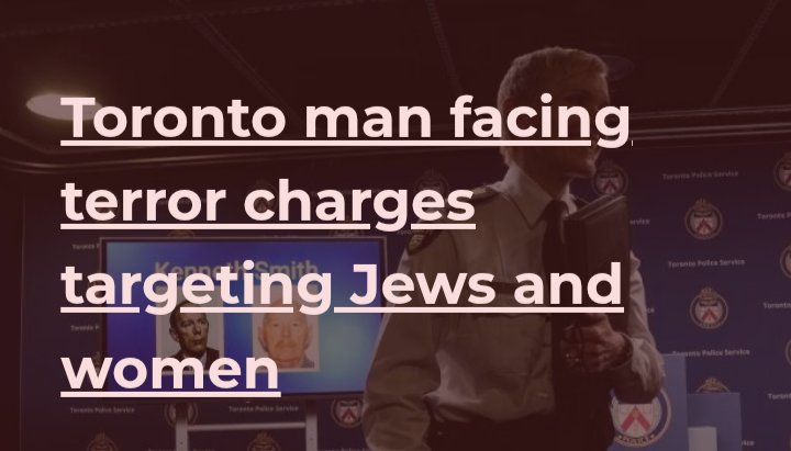 StephenNadia's tweet photo. #Toronto man facing terror charges targeting Jews and women
https://t.co/5SMOt6sXZC https://t.co/STY09gX14H