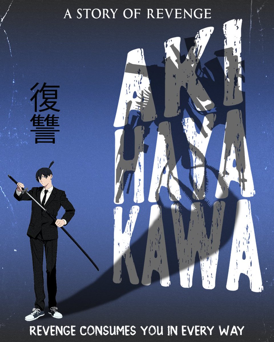 Aj5Adam's tweet photo. Aki’s shadow (poster) https://t.co/Klg30l3RdD