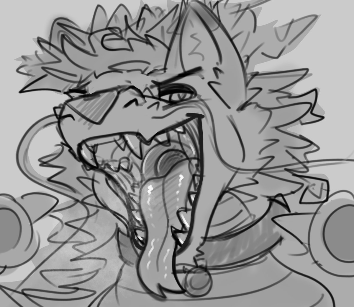 #vore #mawshot 
Lil sneak a peek on one maw shot for certain hungry noodl that was just too good to not show~ uWu
