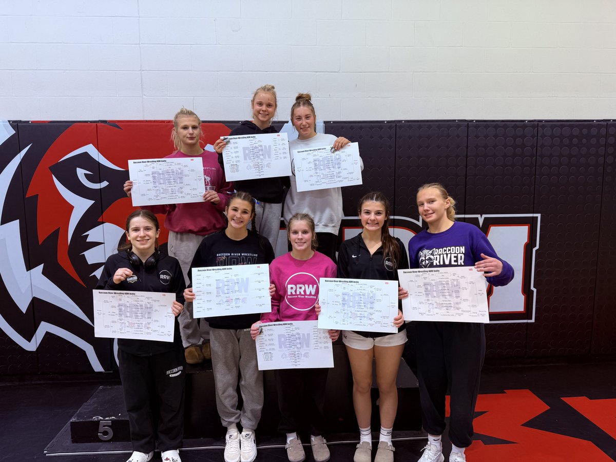 RRGirlsWrestle's tweet image. RRW takes the 🥇at eight weights, five took🥈, and five earned 🥉! First as a team. Thanks to @admactivities for hosting a great tournament!

#TogetherWeRise