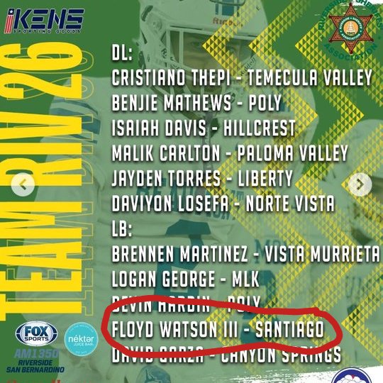 WatsonIII_19's tweet photo. Blessed to be invited by @IESportsNet to the RSA IE Football Classic to represent Team Riverside as a Linebacker!!
@monique_boone @ScottWMorrison https://t.co/8g1nsdkPSg