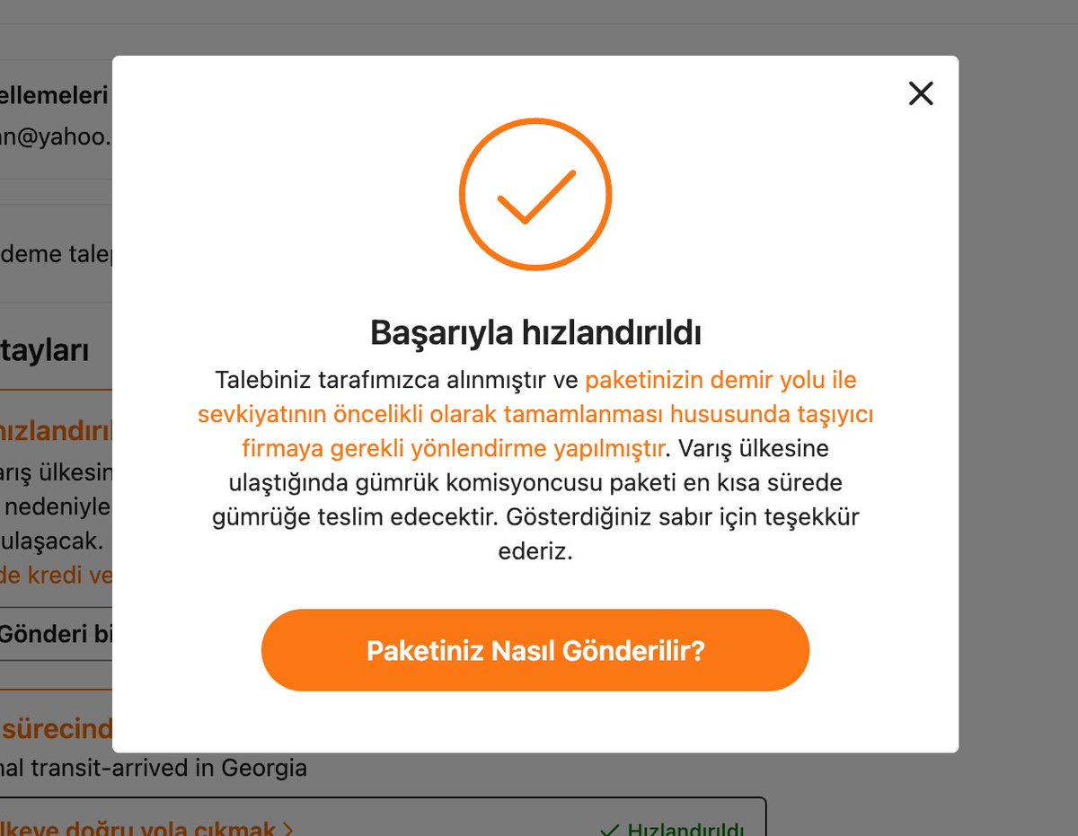 Bir tuşa bastım ve paket teslimatım hızlandırıldı, müthiş bir kolpa 🤣
