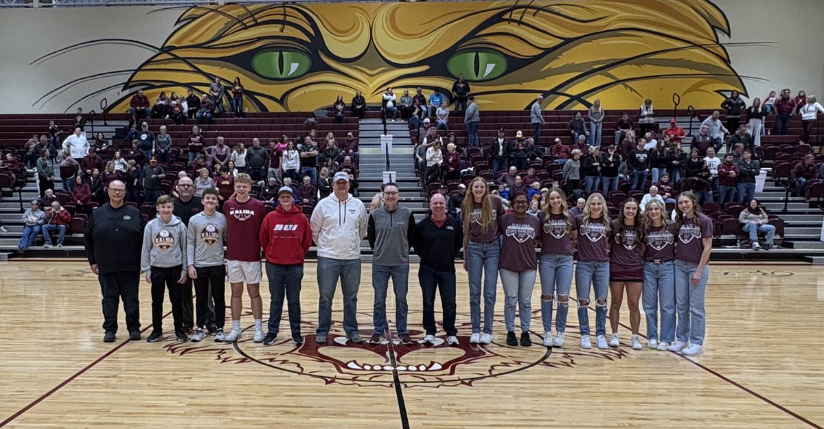 KalidaAD's tweet image. We recognized state qualifying athletes from our track and golf teams and their coaches prior to tonight’s Varsity boys basketball game vs. Crestview!  

Congrats to all our athletes and coaches for all their hard work and accomplishments! #WildcatPRIDE