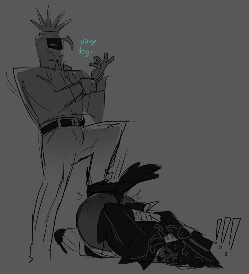 blacksyte's tweet photo. CW // Petplay &amp; bdsm

there was also more of this i didn't post, and more unfinished stuff. https://t.co/zFoOQsrBwp