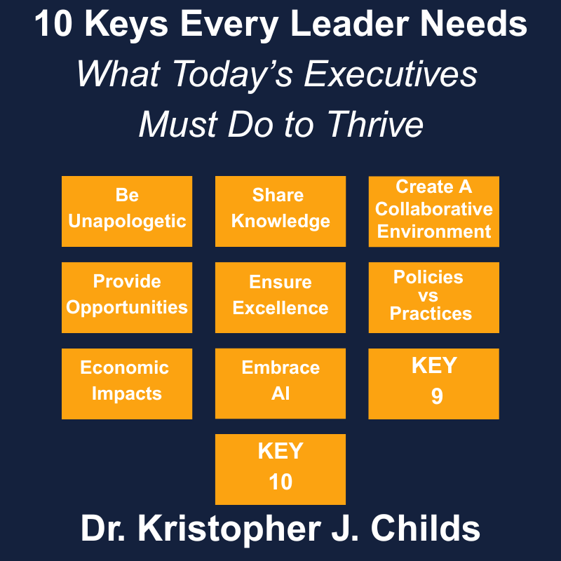 DrKChilds's tweet photo. What Today’s Executives Must Do to Thrive
Key 8 of 10. Embrace AI

AI is not optional.
Leaders who avoid it will be replaced by those who use it well.

• Work smarter
• Reimagine workflows
• Make AI your advantage

Leadership Challenge:
What AI tool will you learn this week? https://t.co/WyvZEjdjKx