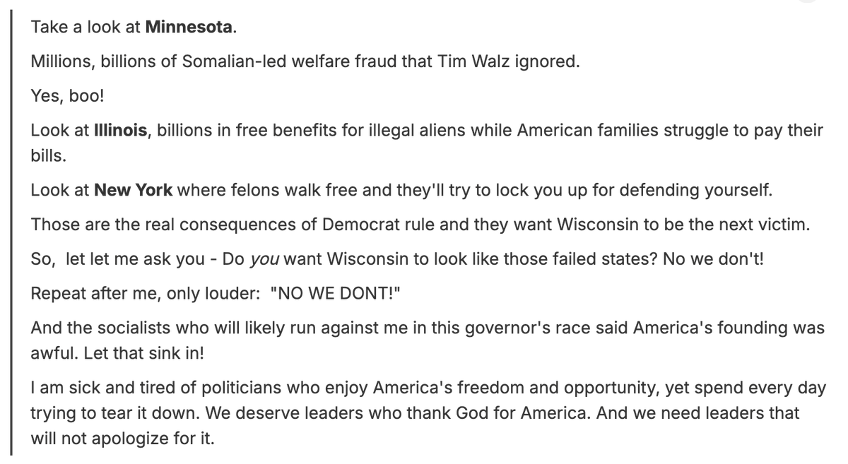 jnorcr's tweet photo. The Madness of King Tom.
(12.20.25)
-----
#Wisconsin #TomTiffany #MAGAWatch
#2026WIElections https://t.co/hIuIYfdiRx