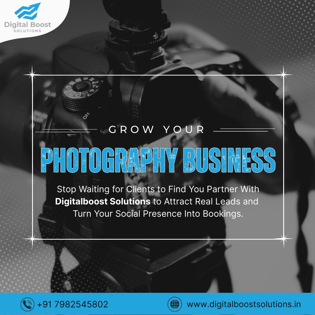 digitalboostin's tweet photo. Photographers don’t get discovered by chance — they get discovered through strategy.
Smart Social Media Optimization helps your photography services reach the right audience, build credibility, and drive real inquiries.
#PhotographyServices #SMOServices #DigitalBoostSolutions https://t.co/aO6H7F5wu2