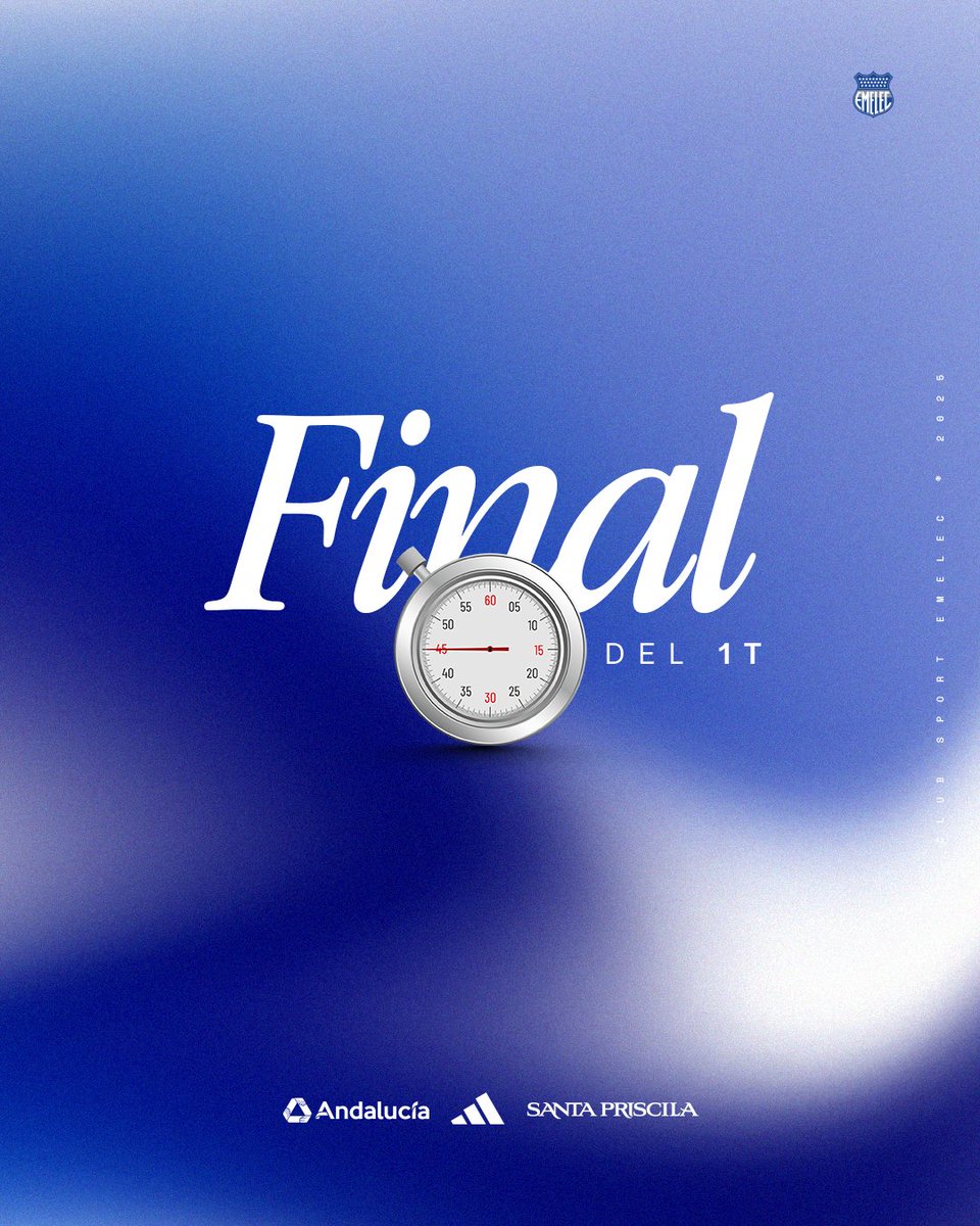 CSEmelec's tweet image. ⌚️ 45' | 1T

🗣️ ¡ 𝑽𝑨𝑴𝑶𝑺 𝑬𝑳𝑬𝑪𝑻𝑹𝑰𝑪𝑶𝑺 ! 🇸🇴

#CUEvsCSE 2x0

#DaleEmelec 🔵⚡️ #LigaEcuabet