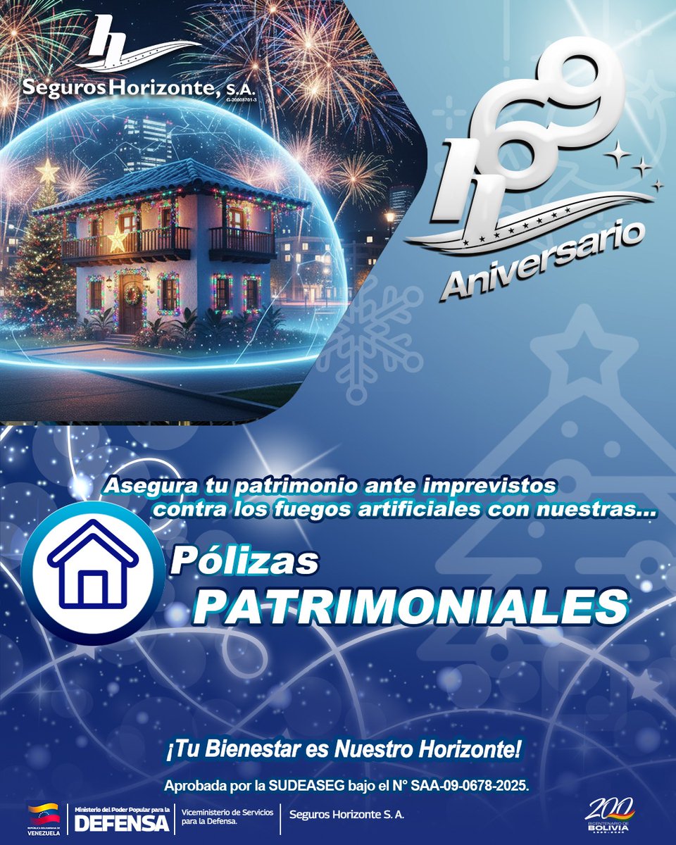 #Importante 🗣️ //  Los grandes momentos suceden en casa. Con la llegada de los seres queridos y las alegrías compartidas, lo último que necesitas es de un imprevisto.
Nuestra Póliza Patrimoniales de Seguros Horizonte S.A., asegura tus momentos inolvidables. 🏠✨🌲

<a href="/sudseg/">Superintendencia de la Actividad Aseguradora</a>
