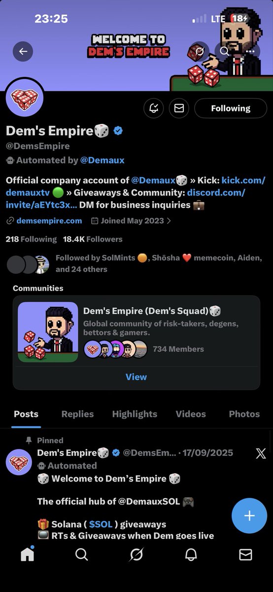 Olasax_'s tweet photo. @DemsEmpire 2K3JTKi8gCjYVYC7zs6ERRx9MyWCbQav9ua4mQaww1xL
LFG 🔥 https://t.co/Ci5YqaU1qQ