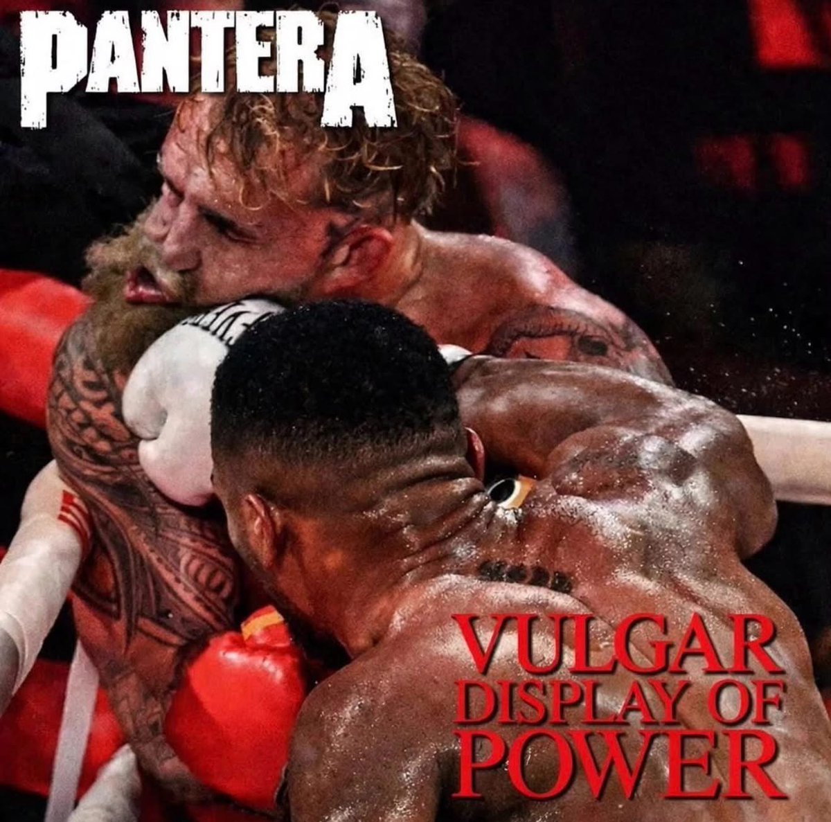 ThisDayInMETAL's tweet image. PANTERA — VULGAR DISPLAY OF POWER

Jake Paul finally got knocked out.
The internet reacted exactly how you’d expect.

Some moments just scream Vulgar Display of Power.

#Pantera #VulgarDisplayOfPower #MetalMemes #FightNews #KO #HeavyMetal #JakePaul