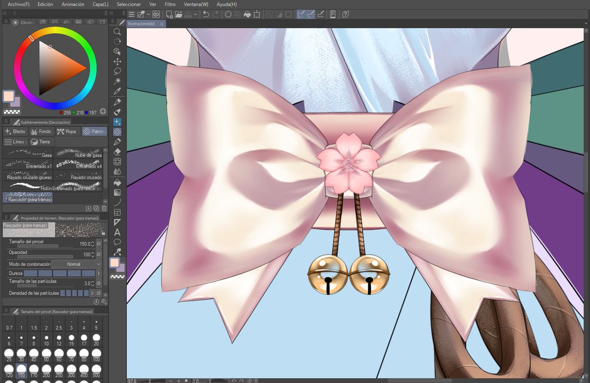 Post de apreciación a este moñito que le hice ayer a mi criatura kori ✨ cada vez falta poco de terminar su precioso modelo vtuber 🤍

#vtuber #Vtuberart #vtubermodel #CLIPSTUDIO