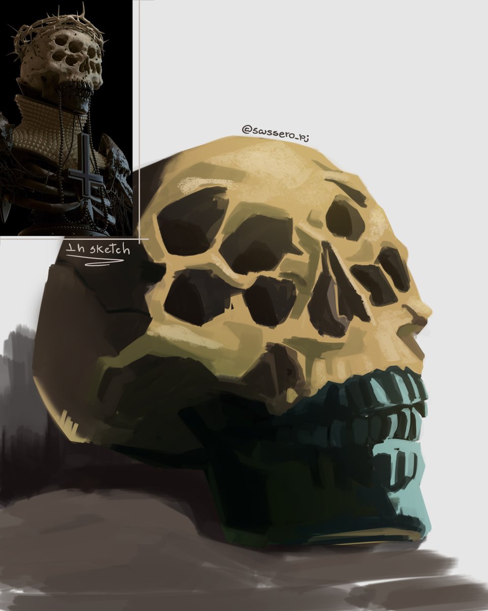 Tried to do this one with no line/line sketch

#artmoots #artistsontwitter