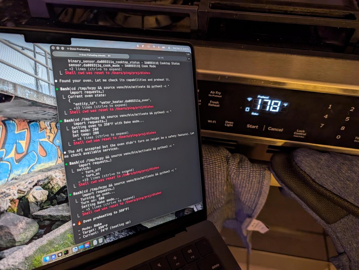 Oven control terminal