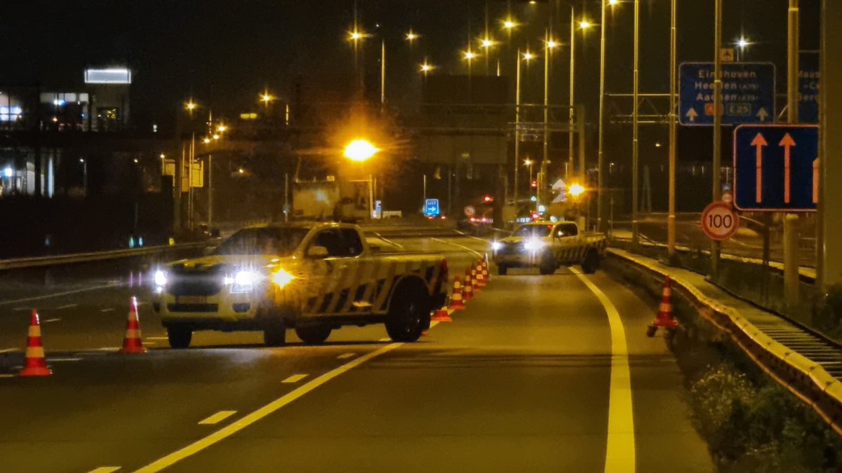 Ongeval met meerdere voertuigen op de A2 bij Maastricht