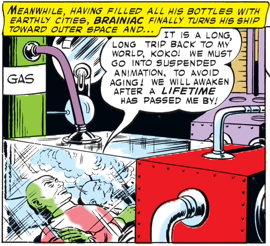 In Brainiac's first appearance (1958), he was accompanied by his