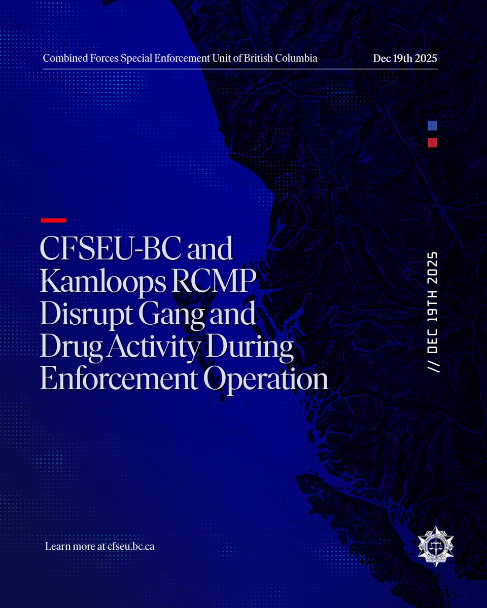 cfseubc's tweet photo. #CFSEUBC #UGET, with #KamloopsRCMP, conducted a 4-day gang enforcement operation in Kamloops. Officers seized 11 illegal firearms, 1.75 kg of drugs, and weapons & cash tied to organized crime. “We remain committed to disrupting violent criminal networks,” Sgt. Sangha. https://t.co/ebo8VvTIL3