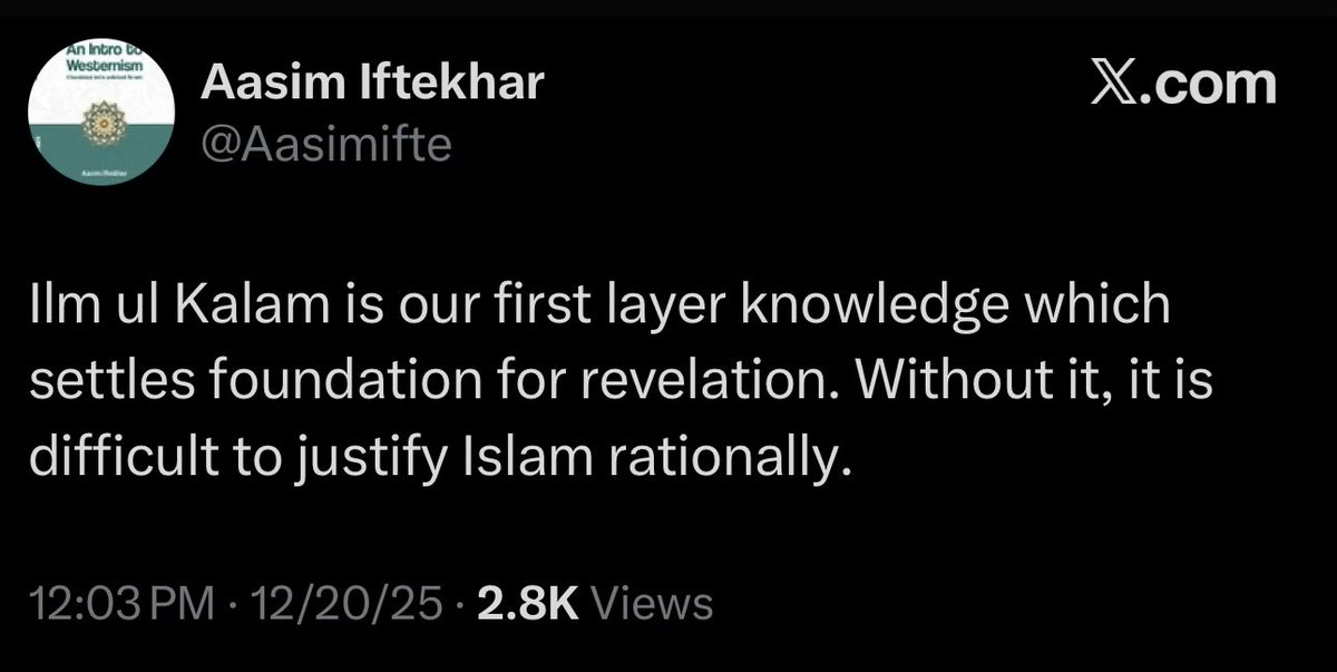 abuzaidtweet's tweet image. The Prophet ﷺ did not use kalām and he knew Allah the most.