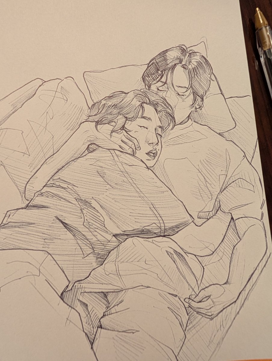 Hollomyy's tweet image. Soft miso for you today 🥹
#Straykidsfanart #minsung