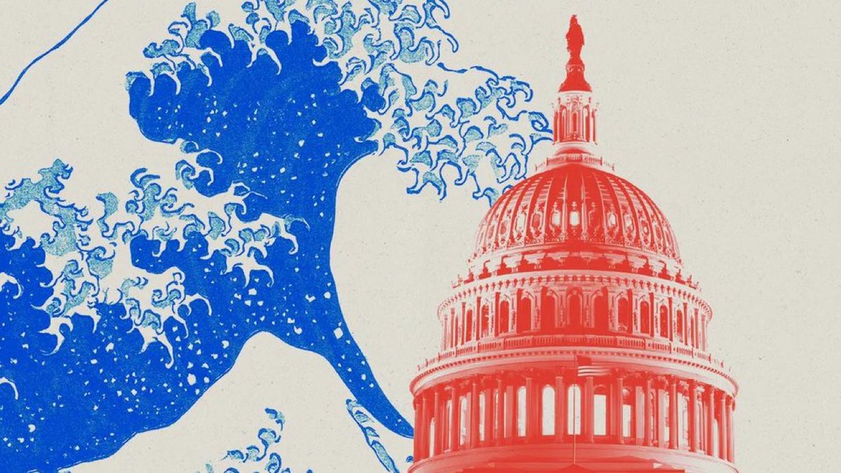 NewsWire_US's tweet image. Democrats lead Republicans 54%-38% in congressional generic ballot — AtlasIntel poll