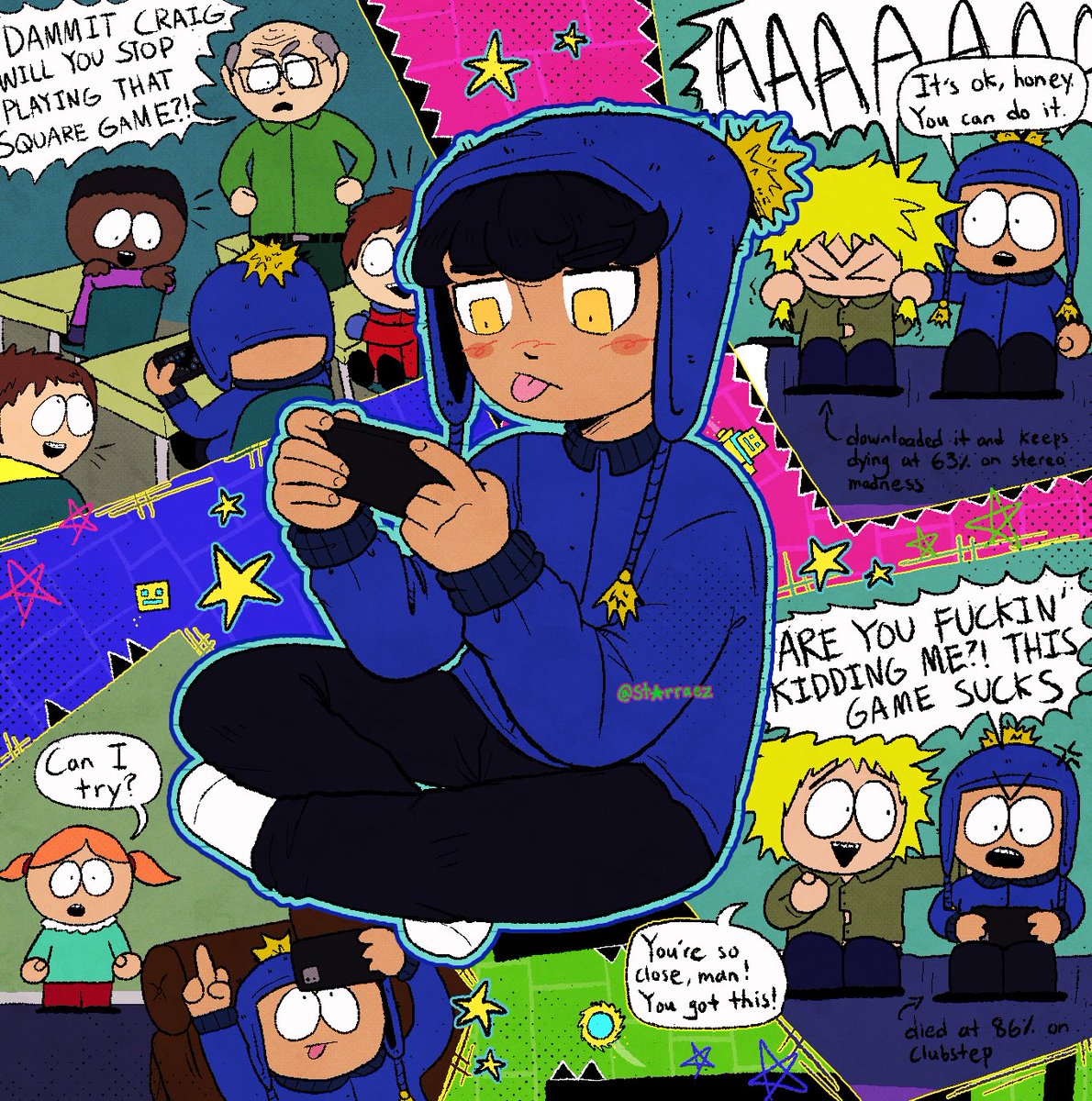 stxrraez's tweet image. the concept of craig being a geometry dash kid
#southparkfanart #sptwt #spcraig #spcreek