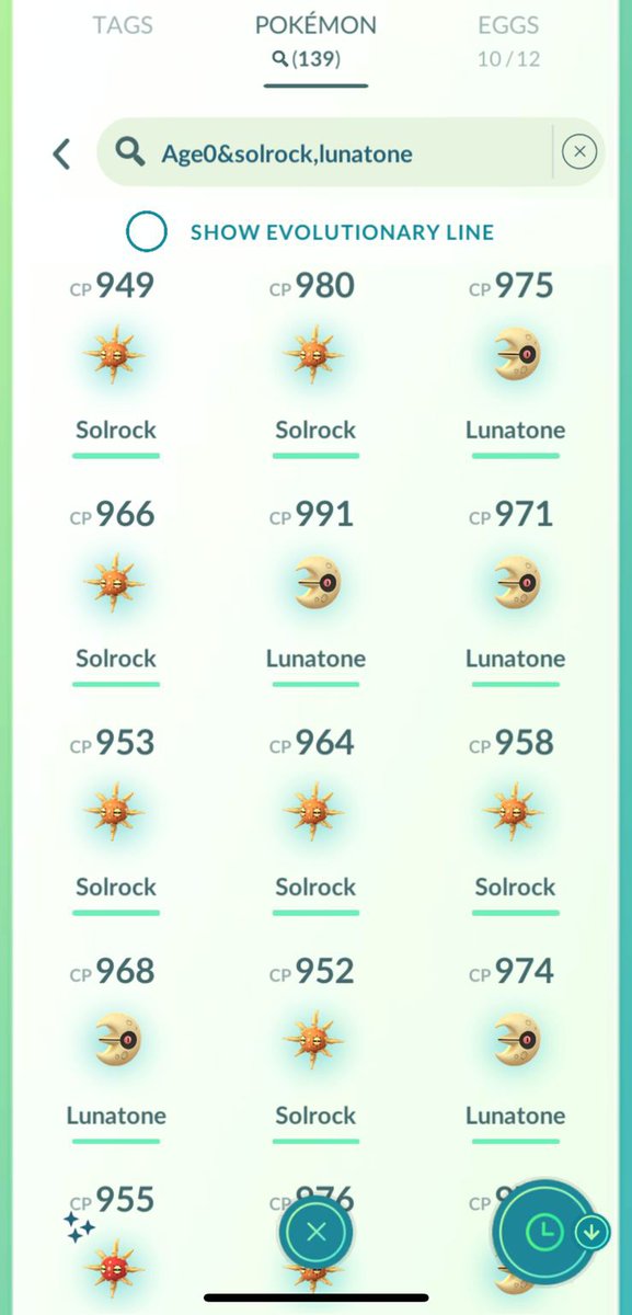 DHMorato98's tweet photo. Día de Investigación Celestial 
107 Investigaciones de Campo (+32 encuentros de paga)
14 brillantes ✨ 
3 perfectos 💯 ( 1 shundo 🥳)

#PokemonGO https://t.co/y1OlLbF60c