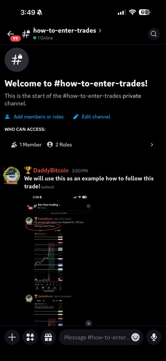 DaddyBitcoinn's tweet image. New section for the group. How to enter trades! #crypto