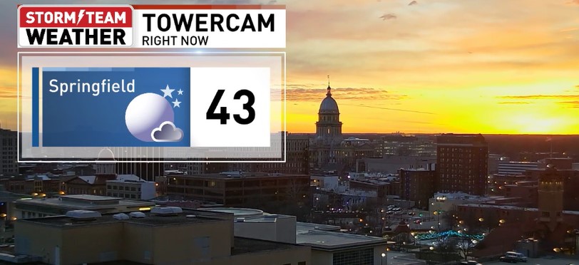 The sky is glowing with a bright golden sunset in Springfield this evening.  What a pretty evening for late December...enjoy!