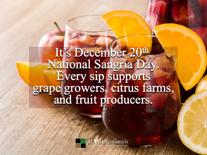 AGPRealEstate's tweet image. 🍷 Sangria blends the work of vineyards and orchards. Today we toast the growers.
#NationalSangriaDay #FarmToGlass