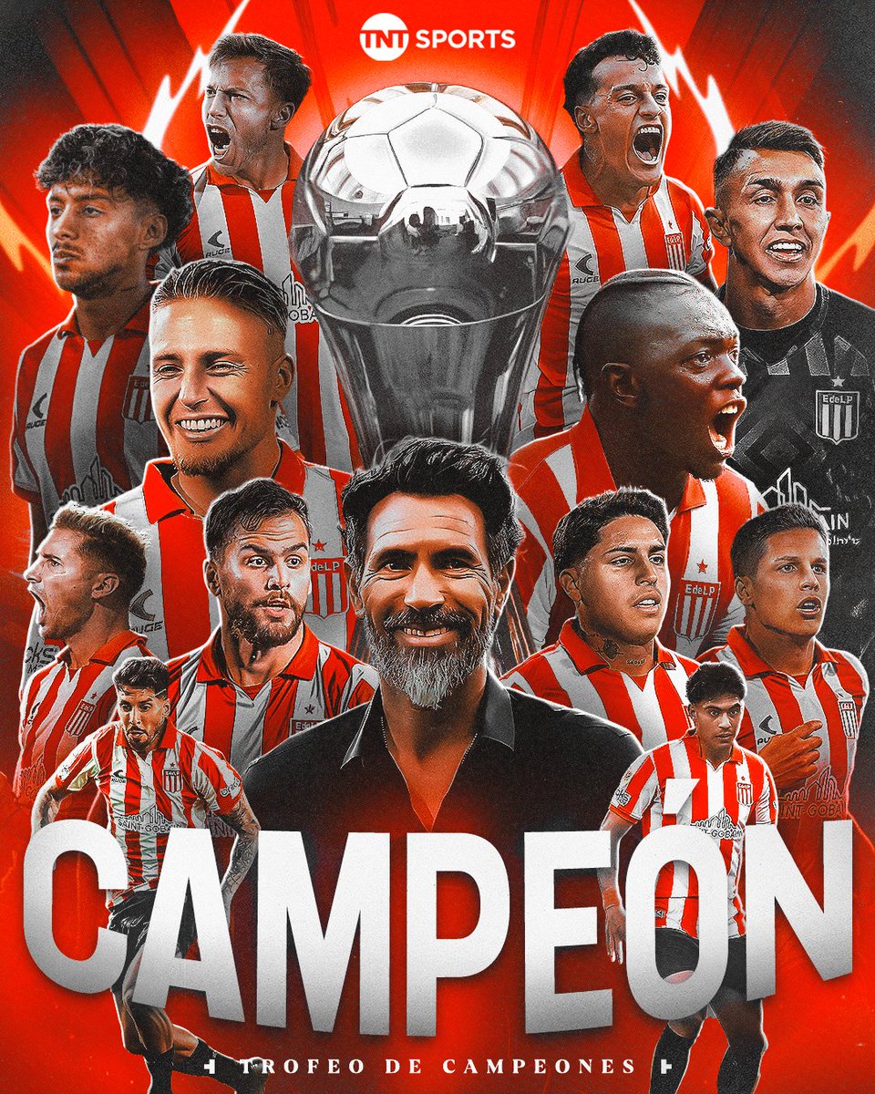 TNTSportsAR's tweet photo. ESTUDIANTES ES EL CAMPEÓN DEL TROFEO DE CAMPEONES ⚪🔴🏆🦁 https://t.co/sIriIpOUxP