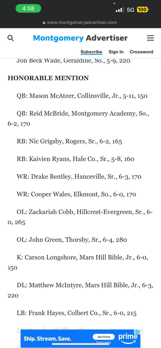 All State Honorable Mention RB🔥🔥🔥
<a href="/HallTechSports1/">Hall-Tech Sports</a> <a href="/TDARecruiting/">Touchdown Alabama Recruiting</a> <a href="/tuscaloosanews/">The Tuscaloosa News</a> <a href="/RecruitsAlabama/">Alabama Recruits</a> <a href="/PrepsAlabama00/">Alabama Preps Football Recruiting</a> <a href="/TopPreps/">247 College Sports News Recruiting Top Preps on X</a> <a href="/SunilSportsNews/">Sports News By Sunil Sunder Raj</a> <a href="/CoachRyanLocke/">Ryan Locke</a> <a href="/AL_Recruiting/">AL Recruiting</a> <a href="/_unklekeith/">SidKeith_</a> <a href="/FNStandouts/">Friday Night Standouts</a> <a href="/N_W_Sports/">Nation Wide Sports!</a> <a href="/Blakesfilmroom/">Blake Bourg</a> <a href="/GoMVB/">GoMVB Sports - Recruit Content for College Coaches</a> <a href="/BallCoachHP/">Recruiting 1-0-1</a> <a href="/recruitmeu/">Recruit Me University</a>