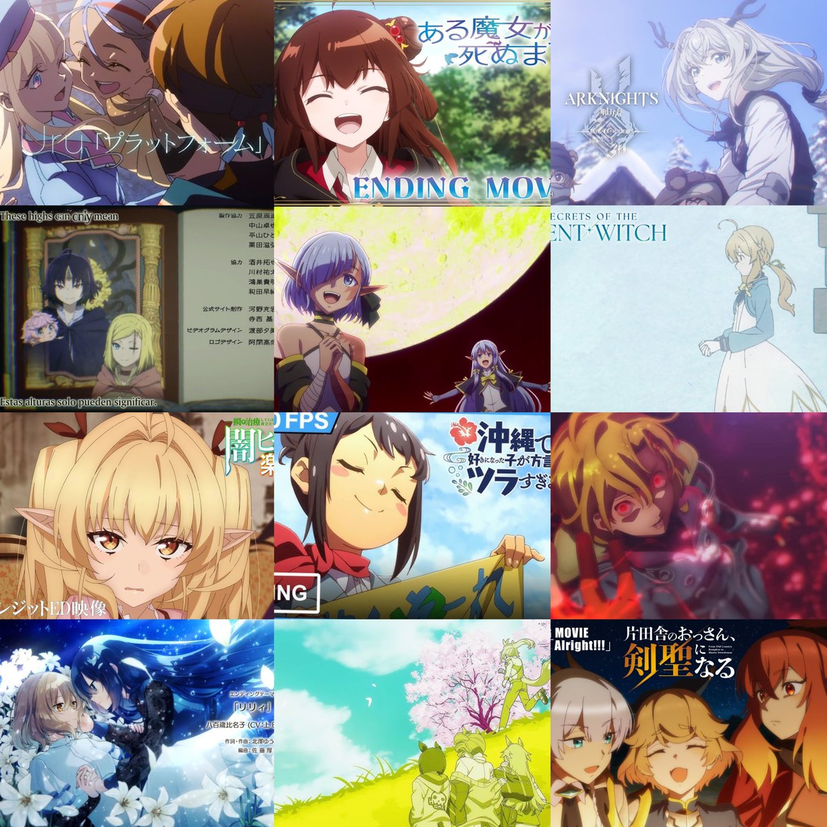 Robertcp80's tweet photo. Intenté hacer un top de endings 2025, aunque es complicadísimo. Por ahora quedó asi. Vale la pena escuchar todos:
#TowaNoYuugure
#AruMajo
#Arknights 3
#Clevatess
#Mynoghra
#SilenWitch
#YamiHealer
#Okitsura ed 1
#Gnosia ed 2
#Watatabe
#CinderellaGray ed 1
#OssanKensei https://t.co/lf53F0WgOR